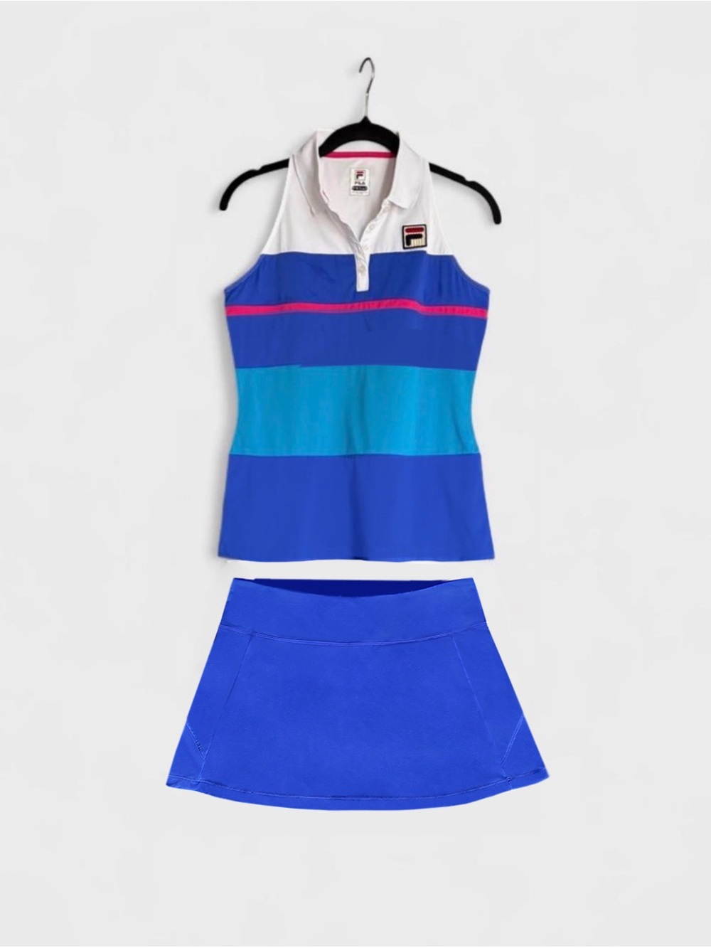 FILA Sweetspot Women's Sleeveless Tennis Polo with matching Skort Size Small